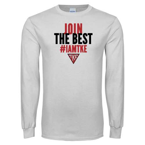 White Long Sleeve T Shirt-Join the Best