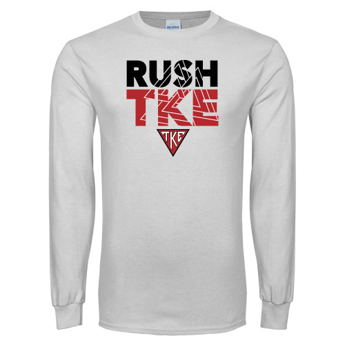 White Long Sleeve T Shirt-Rush TKE