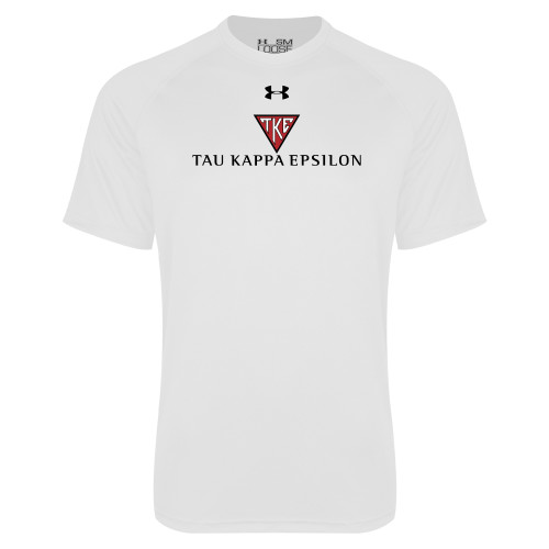 Under Armour White Tech Tee-House Plate Tau Kappa Epsilon