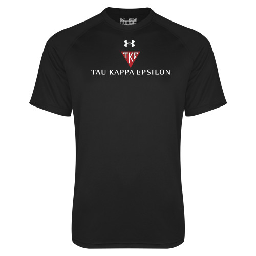 Under Armour Black Tech Tee-House Plate Tau Kappa Epsilon