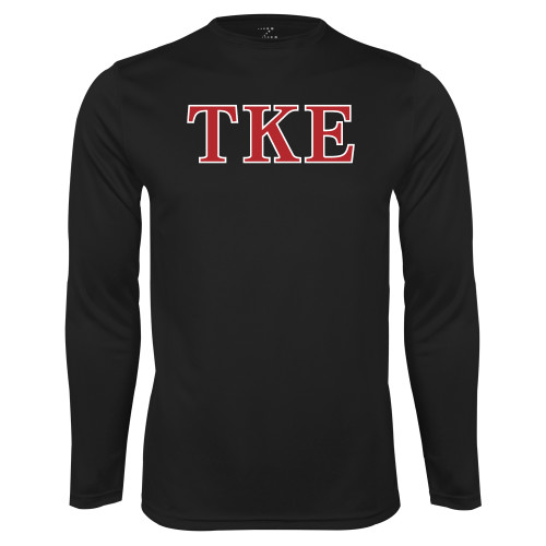Black Performance Long Sleeve Shirt-TKE