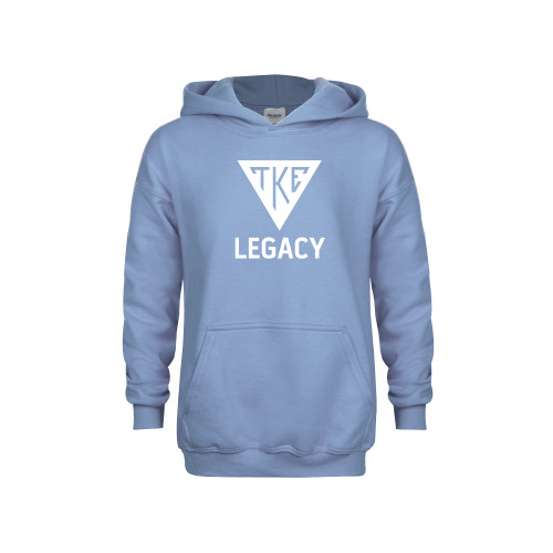 Youth Light Blue Fleece Hoodie-Legacy