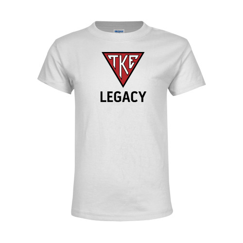 Youth White T Shirt-Legacy
