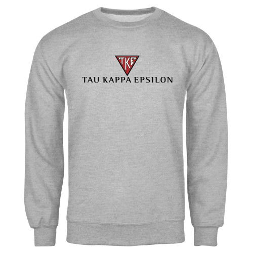 Grey Fleece Crew-House Plate Tau Kappa Epsilon