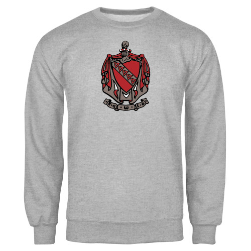 Grey Fleece Crew-Coat of Arms