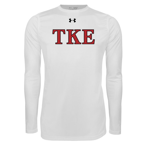 Under Armour White Long Sleeve Tech Tee-TKE