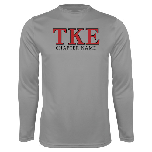 Steel Performance Longsleeve Shirt-TKE Chapter Name