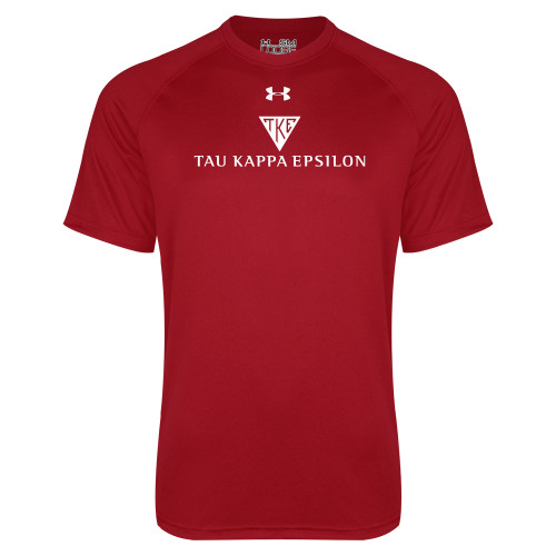 Under Armour Cardinal Tech Tee-House Plate Tau Kappa Epsilon