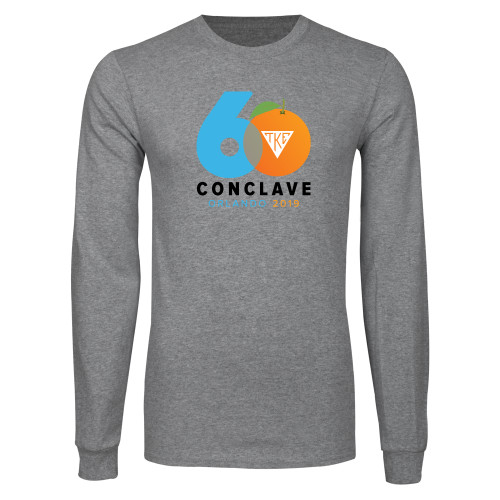 Grey Long Sleeve T Shirt-60 Conclave Primary