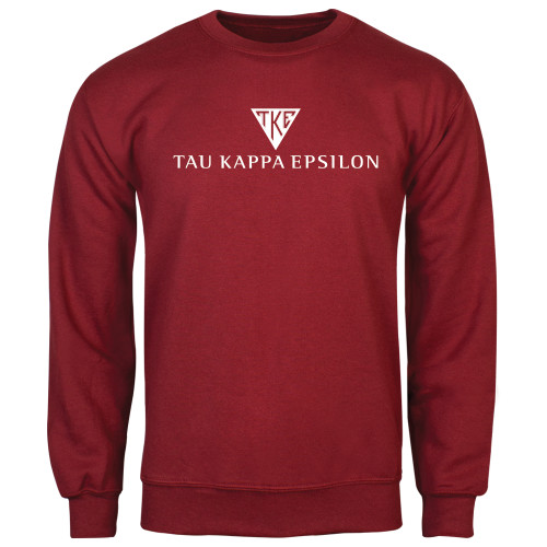 Cardinal Fleece Crew-House Plate Tau Kappa Epsilon