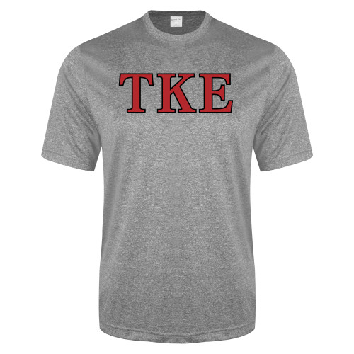 Grey Heather Performance Contender Tee-TKE