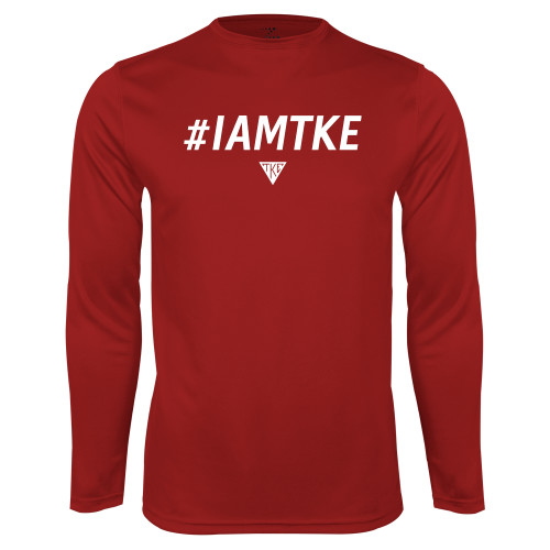 Cardinal Performance Long Sleeve Shirt-#IAMTKE w/ Houseplate