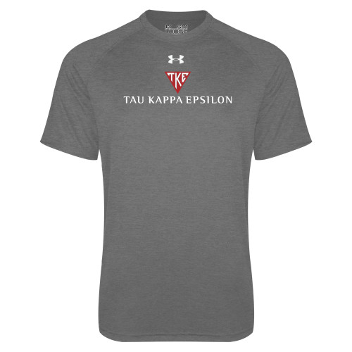 Under Armour Carbon Heather Tech Tee-House Plate Tau Kappa Epsilon