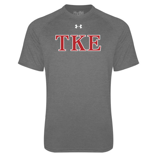 Under Armour Carbon Heather Tech Tee-TKE