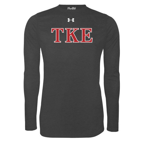 Under Armour Carbon Heather Long Sleeve Tech Tee-TKE
