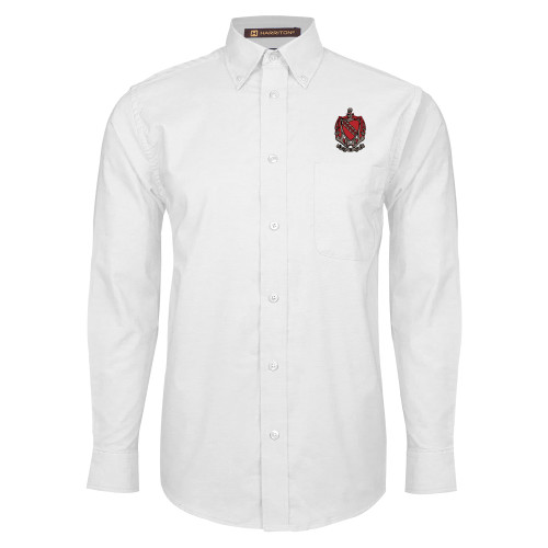 White Oxford Long Sleeve Shirt-Coat of Arms