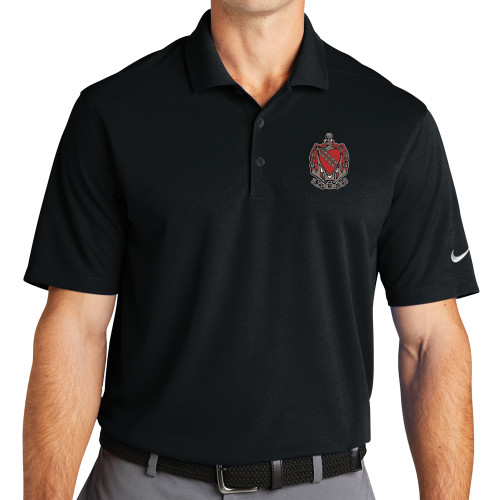 Nike Black Dri Fit Micro Pique 2.0 Polo-Coat of Arms