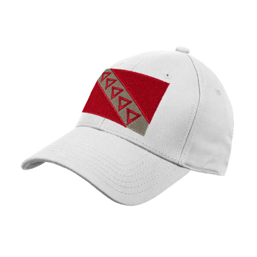 White Structured Adjustable Pro Style Hat-Flag