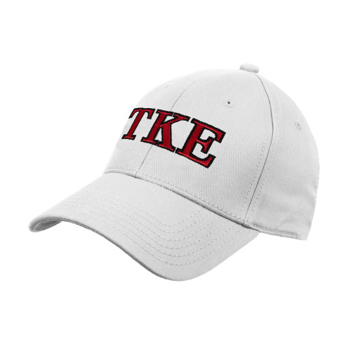 White Structured Adjustable Pro Style Hat-TKE