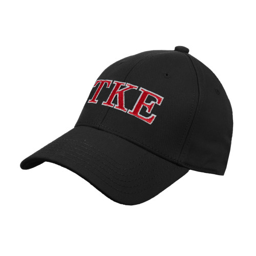 Black Structured Adjustable Pro Style Hat-TKE