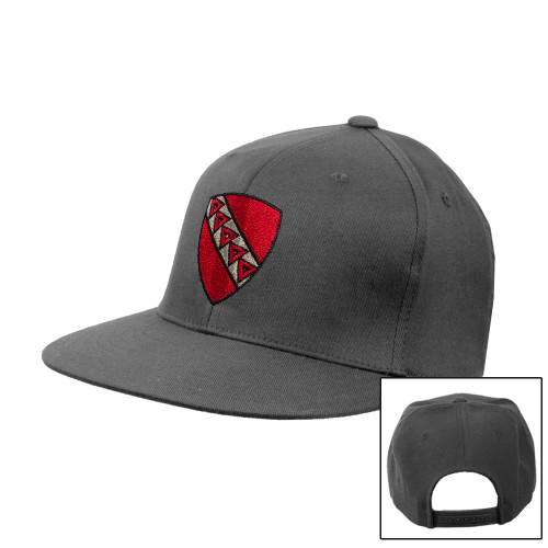 Charcoal Flat Bill Snapback Hat-Order of the Shield