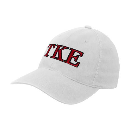 White Flexfit Structured Low Profile Hat-TKE