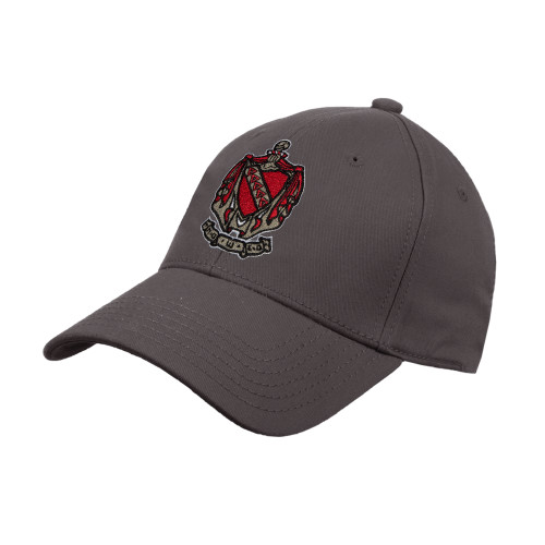 Charcoal Structured Adjustable Pro Style Hat-Coat of Arms