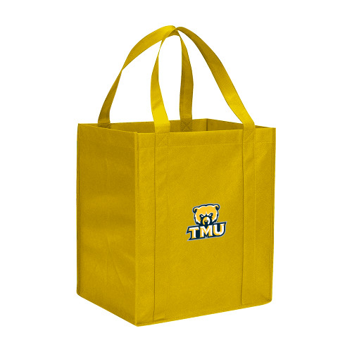  Non Woven Gold Grocery Tote - Primary Logo