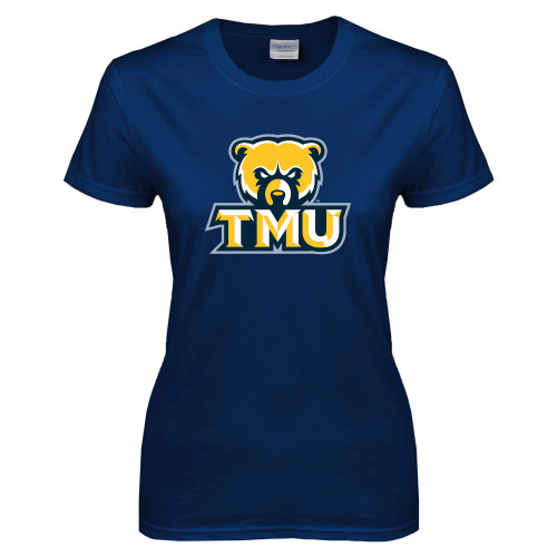  Womens Short Sleeve Navy Tee - Primary Logo