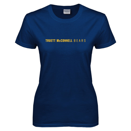  Womens Short Sleeve Navy Tee - Truett McConnell Bears