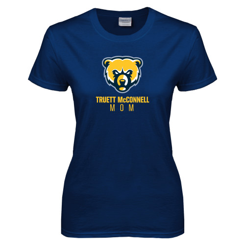  Womens Short Sleeve Navy Tee - Mom