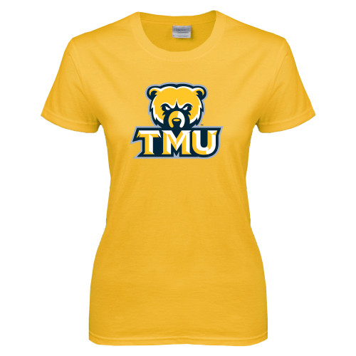  Womens Gold Short Sleeve Tee - Primary Logo