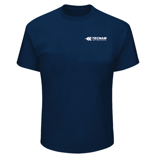Tall Navy T Shirt-TECNAM Primary Logo -