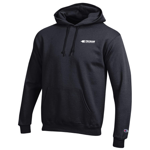 Champion Black Fleece Hoodie-TECNAM Primary Logo