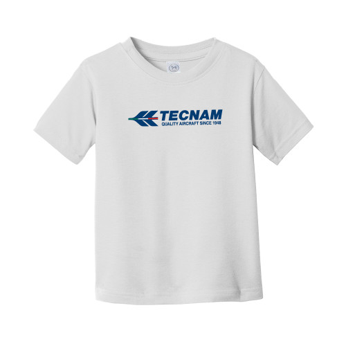 Toddler White T Shirt-TECNAM Primary Logo