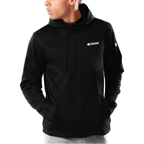 Under Armour Black Armour Fleece Hoodie-TECNAM Primary Logo