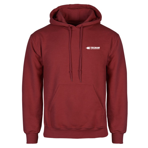 Cardinal Fleece Hoodie-TECNAM Primary Logo