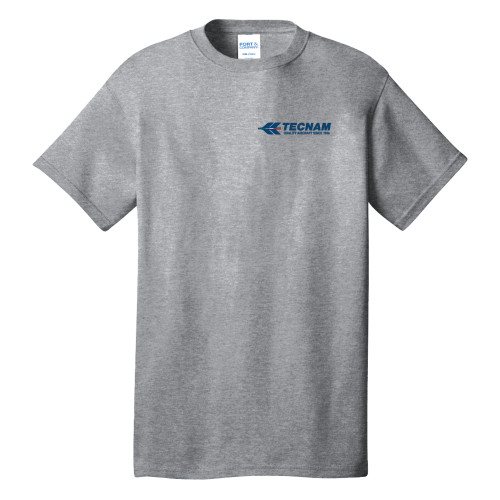 Extended Athletic Heather T Shirt-TECNAM Primary Logo -