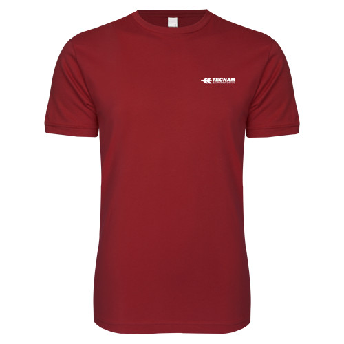 Next Level Cardinal SoftStyle T Shirt-TECNAM Primary Logo