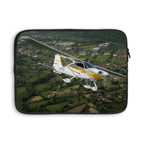 13 inch Neoprene Laptop Sleeve-Plane Tail Logo