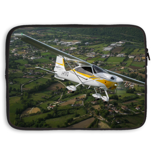 15 inch Neoprene Laptop Sleeve-Plane Tail Logo
