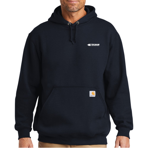 Carhartt Navy Midweight Hoodie-TECNAM Primary Logo