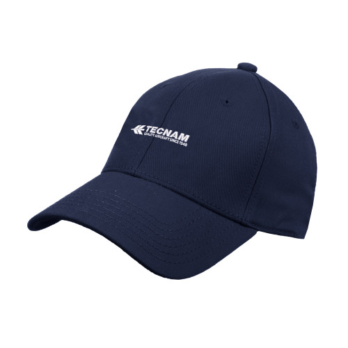 Navy Structured Adjustable Pro Style Hat-TECNAM Primary Logo