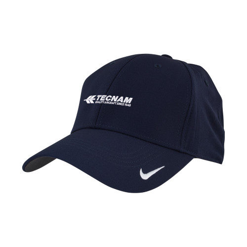 Nike Navy Swoosh Legacy 91 Hat-TECNAM Primary Logo