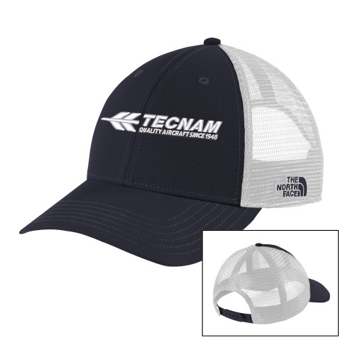 The North Face Navy/White Ultimate Trucker Hat-TECNAM Primary Logo