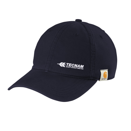 Carhartt Navy Cotton Adjustable Canvas Hat-TECNAM Primary Logo