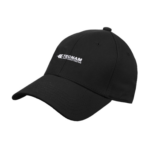 Black Structured Adjustable Pro Style Hat-TECNAM Primary Logo
