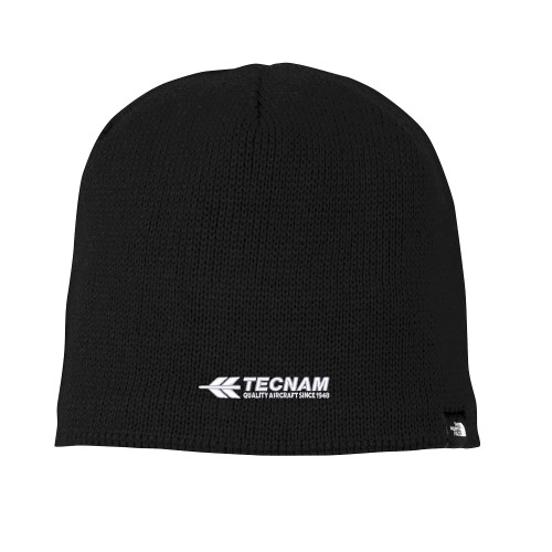 The North Face Black Mountain Beanie-TECNAM Primary Logo