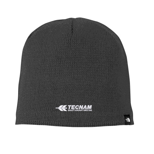 The North Face Asphalt Grey Mountain Beanie-TECNAM Primary Logo
