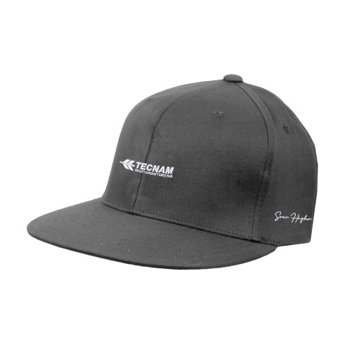 Charcoal Flat Bill Snapback Hat-Soar Higher